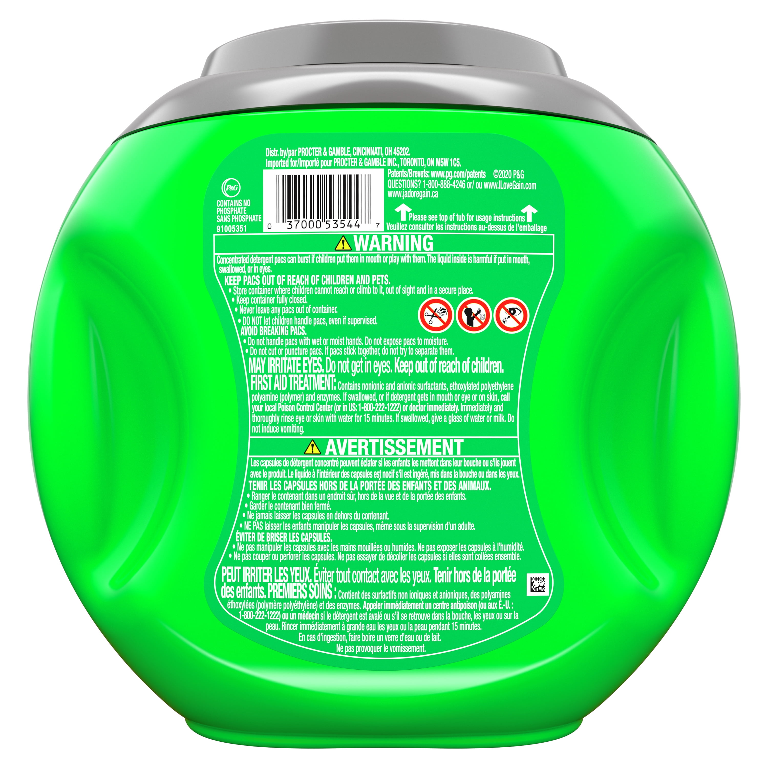 Gain Ultra Flings Original, 21 Ct Laundry Detergent Pacs