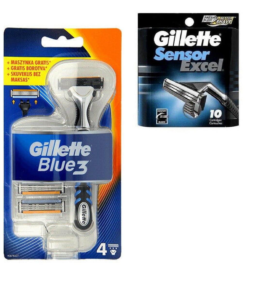 Gillette Blue 3 (Sensor, Sensor 3 and Sensor Excel Compatible) Razor