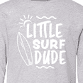 thumbnail image 4 of Inktastic Little Surf Dude with Surfboard Long Sleeve Youth T-Shirt, 4 of 5