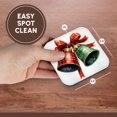thumbnail image 7 of 3drose, Cute Red and Green Plaid Christmas Bells, Set of 4 Coasters - Soft, 7 of 7