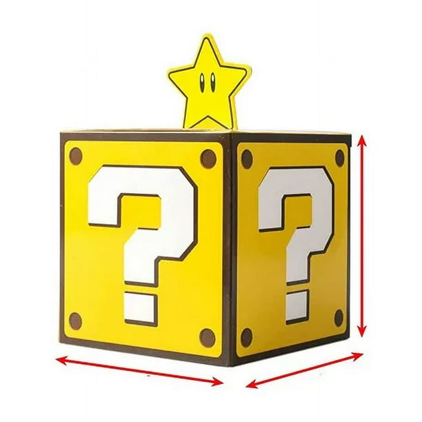 Caja de regalo bonita con forma de caramelo para fiesta de Super Mario Bros, cajas de regalo de Navidad, decoración para fiesta de cumpleaños, bolsa de regalo para niños, caja de regalo sorpresa para