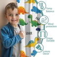 thumbnail image 3 of Blackout Kids Curtains,Colorful Dinosaur with Roar Pattern Childrens Insulated Curtains Set Of 2,Bedroom Essentials,Toddler Room Decor 52"x63", 3 of 5