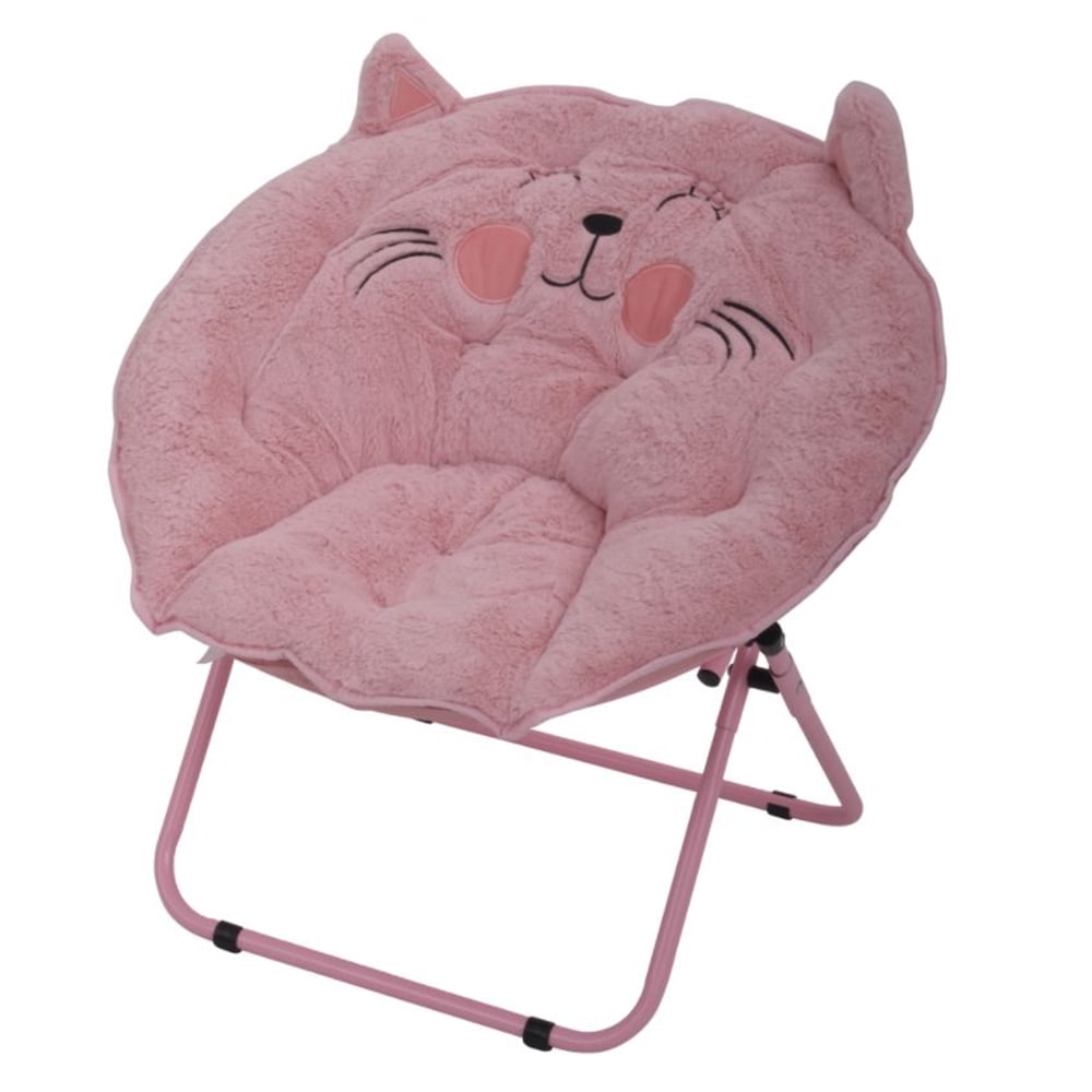 Mainstays Kids Character Saucer Chair – Cat, Pink