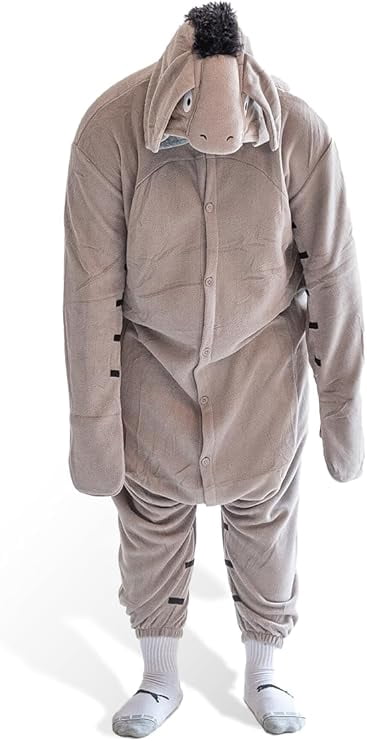 ULEEMARK Donna Ummo Pigiama Anime Cosplay Halloween Costume Attrezzatura Adulto Animale Onesie Unisex Grigio Rinoceronte Per Altezze Da 140 A 187 Cm 109050128 - 4