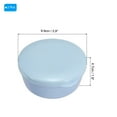 thumbnail image 2 of Uxcell Travel Soap Container 2 Pack Round Soap Holder Travel Case Box Blue, 2 of 5