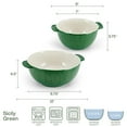 thumbnail image 2 of Fitz and Floyd Sicily Green Serving Bowls (Set of 2), 2 of 11