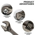 thumbnail image 4 of Adjustable Wrench Large Opening Short Handle Multifunctional Wrench Plumbing, 4 of 16