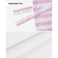 thumbnail image 6 of Tie Up Valance Curtain for Kitchen,Pink Stripes Minimalist Art Rod Pocket Short Curtains Adjustable Tie-Up Shade Valances,Romantic Style Window Treatment for Bathroom Living Room Bedroom, 6 of 8