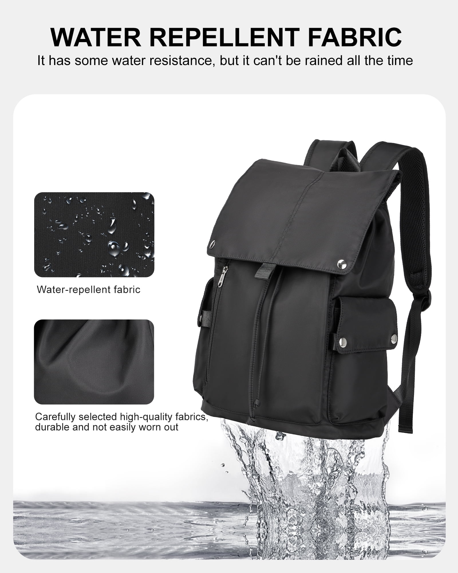 Black Walmart School Backpack, Water Resistant, 14 Inch Laptop Bag,  Lightweight for College, Work, Travel - Walmart.com