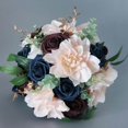 thumbnail image 2 of thinsony Artificial Bridal Bouquet Rustic Silk Flower for Ceremony Celebrations Party, 2 of 5