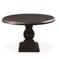 thumbnail image 3 of World Interiors Toulon 60" Round Mango Wood Dining Table in Dark Brown, 3 of 7
