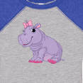 thumbnail image 4 of Inktastic Cute Purple Hippo Girls Baby Bodysuit, 4 of 5
