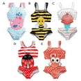 thumbnail image 3 of URMAGIC Baby Toddler Girls Swimsuit Swimming Costume One-Piece Cute Stripe Sleeveless Whale Print Bathing Suit Outfits 4-5 Years, 3 of 14