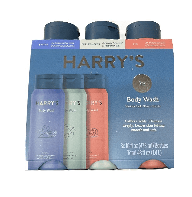 Harry's Men's Body Wash Shower Gel, Variety Fig, Wildlands, Stone