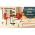thumbnail image 3 of Juego de 2 Sillas de Comedor LeisureMod Acrílico Transparente Rojo, 3 of 9