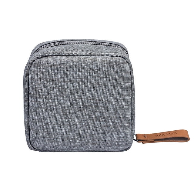 Mini bolso cosmético pequeño portátil multiusos para llevar en la mano, bolsa de almacenamiento de tampones con sobre rojo