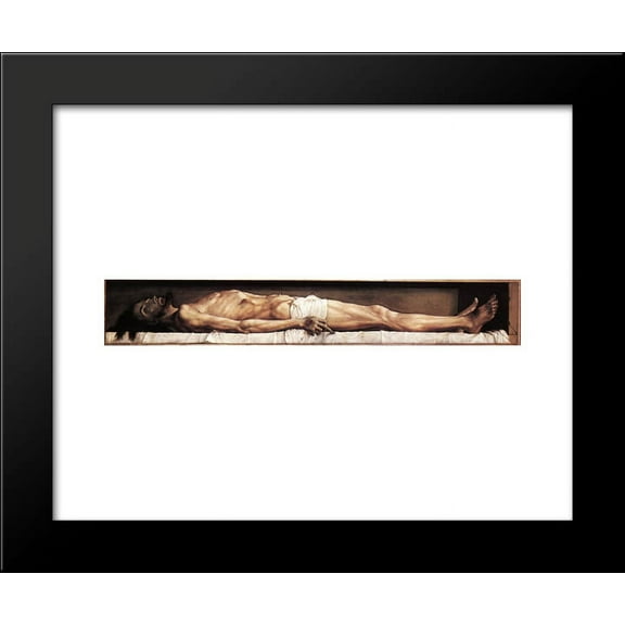 The Body of the Dead Christ in the Tomb 20x24 Framed Art Print by Hans Holbein the Younger