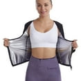thumbnail image 3 of Sauna Jacket Heat-trapping Wear Resistant Deep U Neck Women Sweat Waist Trainer Vest for Workout, 3 of 13