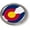 Semi-Flexible Aluminum Bezel, variant on BestLicensePlateFrames Colorado State Flag 3D Domed CAR Emblem Badge Sticker Chrome Plastic Round Bezel