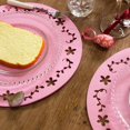 thumbnail image 3 of SHIQI-Easter Bunny Spring Round Felt Placemats with Coasters Set of 12 Durable Heat-Resistant Non-Slip Washable Place Mats Kitchen Dining Table Mats Party Holiday Decoration(Easter Pink), 3 of 4