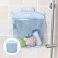 thumbnail image 2 of Langgg Baby Bath Time Toy Tidy Storage Hanging Bag Mesh Bathroom Organiser Net Blue, 2 of 9