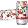 thumbnail image 1 of 7UP Cherry Zero Sugar Soda, 12 fl oz cans (Pack of 12), 1 of 5