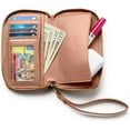 thumbnail image 3 of Claasico Women's Slim Wristlet Wallet | RFID Block, 6 Credit Card, Money & Receipt Organizer, 3 of 6