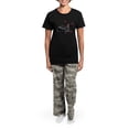 thumbnail image 4 of CafePress - Black Frenchie Ladybug Pajamas - Women's Short Sleeve Print T-Shirt and Pants Dark Cotton Pajama Set, 4 of 7