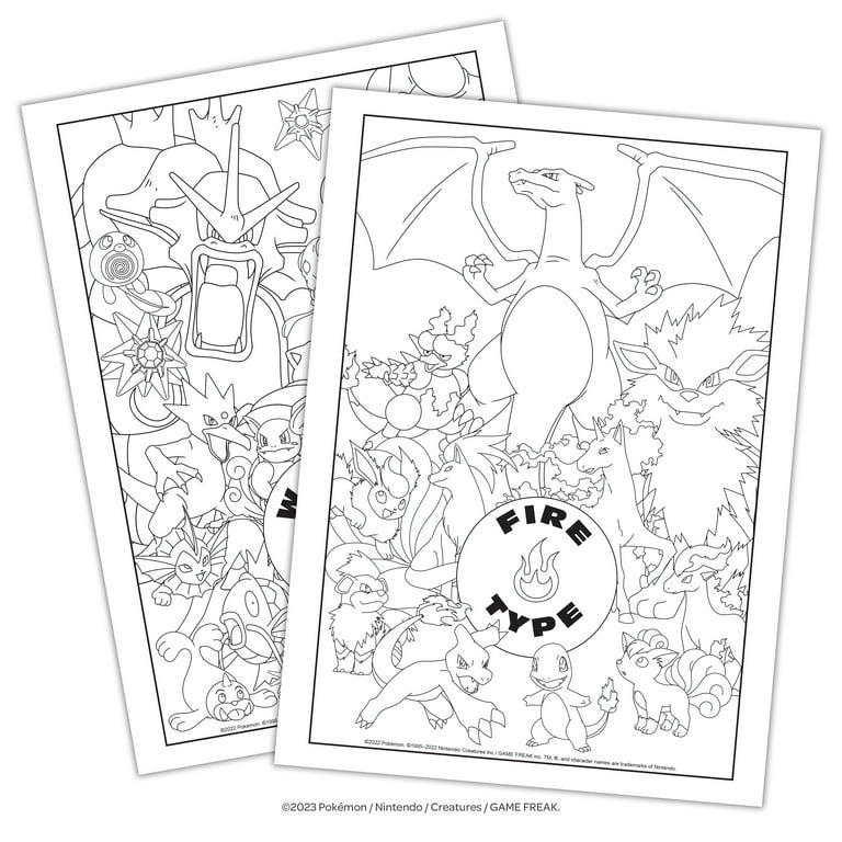 Pokemon Coloring Memory Game, Digital Product, Instant Download