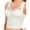White, variant on PInxai Longline Bras for Women Mesh Wide Straps Breathable Smoothing Back Bras Comfy Supportive Built in Bra Tank Tops,White,XL