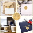 100Pcs 2 inch Gold Tree of Life Stickers Gold Embossed Envelope Seals ...