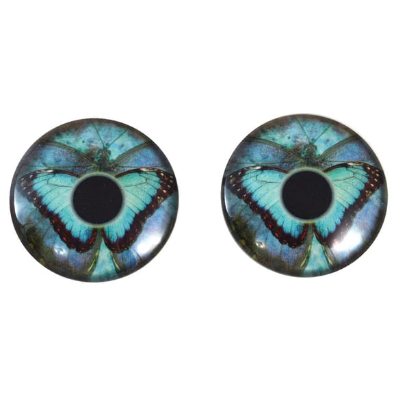 Blue Butterfly Glass Eyes