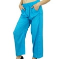 thumbnail image 3 of Bimba Women Long Pajama With Pockets Modal Cotton Night Pyjama Sleepwear, 3 of 4