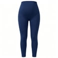 thumbnail image 5 of LJEFF Maternity Leggings, Over Belly Tummy Control 4-Way Stretch Butt Lift Yoga for Pregnant Navy, 5 of 5
