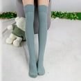 thumbnail image 4 of Dengjunhu 1 Pair Women Socks Solid Color Warm Autumn Winter Long Japanese Style Socks for Student, 4 of 7