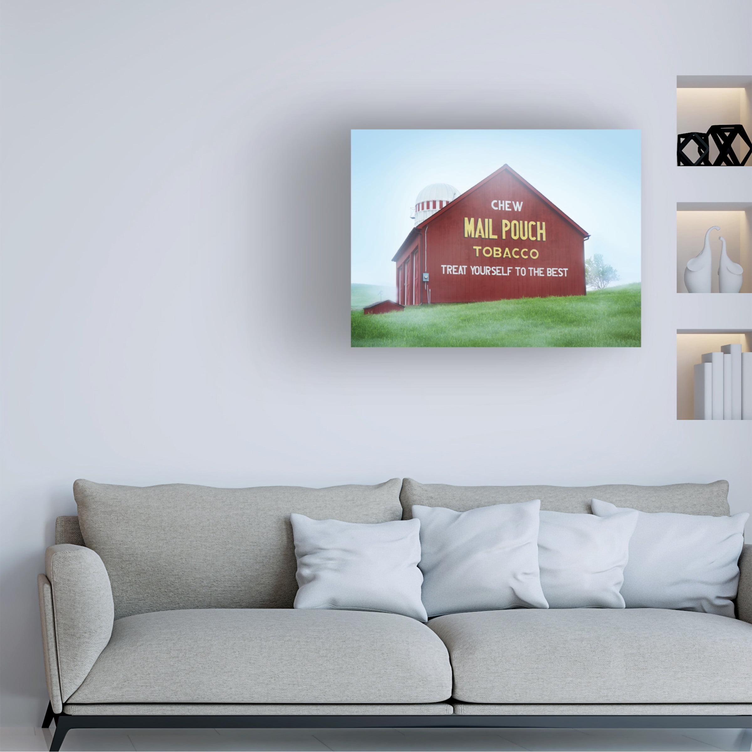 James McLoughlin 'Barn Scene VIII' Canvas Art