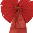 thumbnail image 6 of Northlight 14" x 34" Red 9-Loop Velveteen Christmas Bow Decoration, 6 of 9