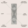 thumbnail image 3 of JONATHAN Y MODERN PERSIAN 2 x 10 Runner Rug, Rosalia Cottage Medallion - Gray/Dark Gray, MDP403E-210, 3 of 9