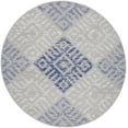 thumbnail image 3 of Nourison Whimsicle Contemporary Modern Grey Blue 5' x round Area Rug, (5' Round), 3 of 9