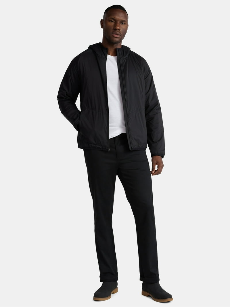 George Men's and Big Men's Lightweight Insulated Hooded Nylon