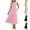 Pink, variant on Mceream Women's Off-The-Shoulder Retro Swing Dress, Fit-and-Flare Silhouette, Structured Fabric for 1950S Party, Cocktail, Prom, Wedding Pink S