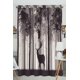 thumbnail image 1 of ABPHQTO Bosque Retro Coníferas Ciervos en barbecho Cortina de ventana Cortina de cocina Panel de cortinas de ventana 130x210 cm (Una pieza), 1 of 1