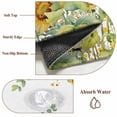 thumbnail image 6 of Sunflower Round Area Rug 6Ft Washable Circle Rugs for Bathroom Office, Summer Eucalyptus Botanical Spring Floral Non-Slip Carpet Floor Mats Indoor Outdoor Carpet Runner Aesthetic Home Decor, 6 of 8