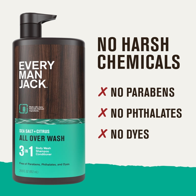Every Man Jack Sea Salt + Citrus 3-in-1 Wash & Shampoo photo 4