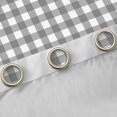 thumbnail image 4 of Homewish Gray Plaid Blackout Curtains Set of 2 (52x84 Each), Geometric Buffalo Grid Window Curtains, Cute Checkered Curtains and Drapes, Luxury Room Decor, 4 of 6