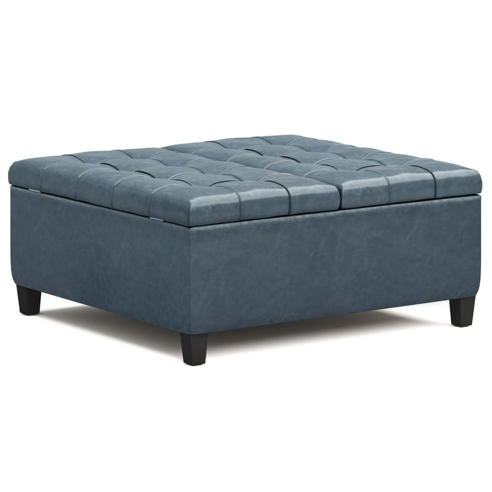 Simpli Home Harrison 36 inch Wide Traditional Square Coffee Table