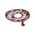thumbnail image 4 of Desert Ceramic Toothbrush Holder, Digital Illustration of a Glazed Doughnut Traditional American Food, Decorative Versatile Countertop for Bathroom, 4.5" X 2.7", Multicolor, 4 of 4