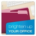 thumbnail image 6 of Colored File Folders, 1/3-Cut Tabs: Assorted, Letter Size, Burgundy/Light Burgundy, 100/Box, 6 of 7