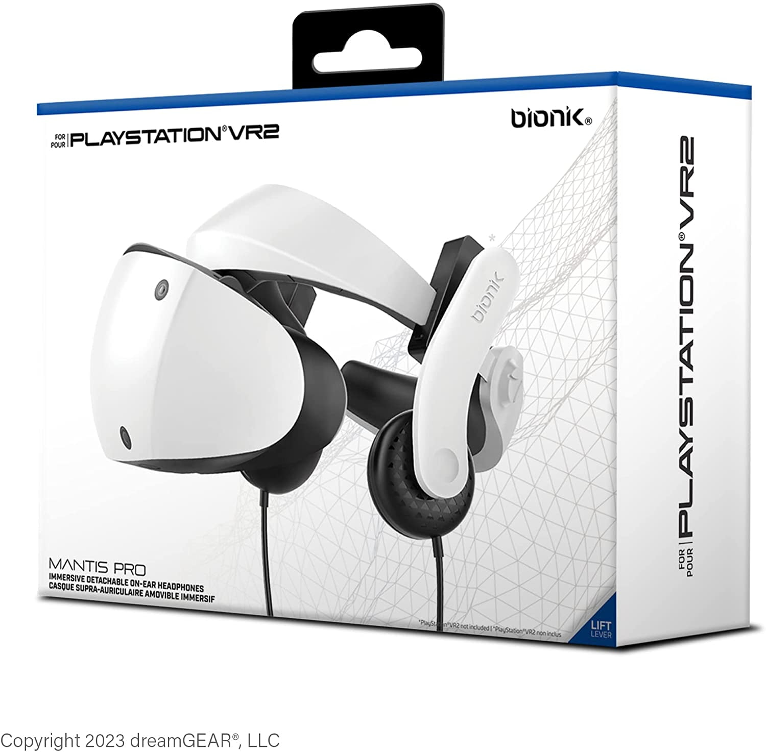 Bionik Mantis Pro Attachable VR Headphones for PS VR/VR2 Adjustable