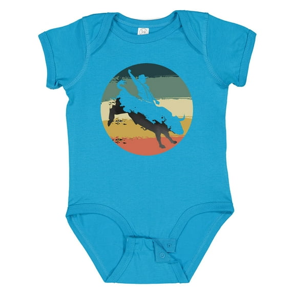 Inktastic Bull Riding Rodeo Rider Boys or Girls Baby Bodysuit
